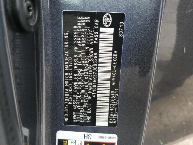 Photo 12 VIN: 4T1BB46K37U005386 - TOYOTA CAMRY 