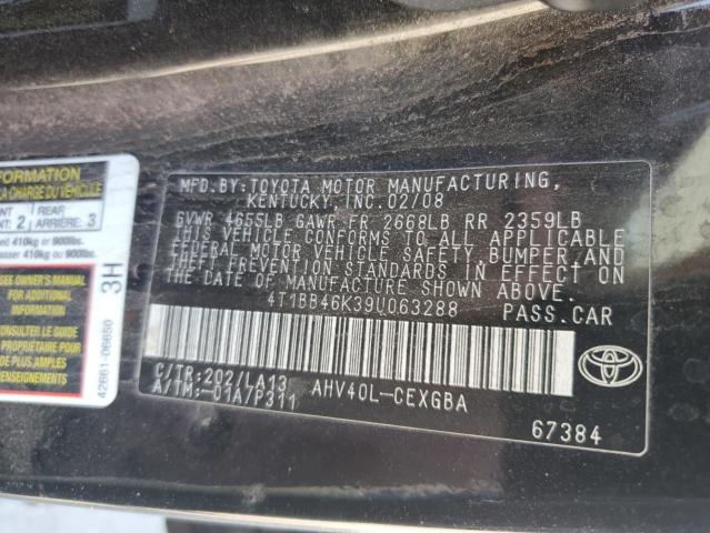 Photo 11 VIN: 4T1BB46K39U063288 - TOYOTA CAMRY 