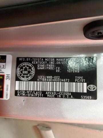 Photo 12 VIN: 4T1BB46K48U034672 - TOYOTA CAMRY 