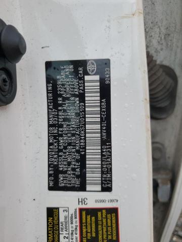 Photo 11 VIN: 4T1BB46K57U015109 - TOYOTA CAMRY HYBR 