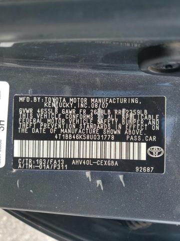 Photo 11 VIN: 4T1BB46K58U031778 - TOYOTA CAMRY HYBR 