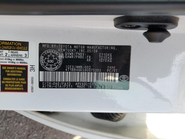 Photo 11 VIN: 4T1BB46K59U075202 - TOYOTA CAMRY HYBR 