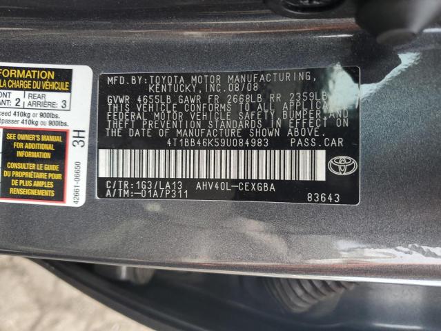 Photo 10 VIN: 4T1BB46K59U084983 - TOYOTA CAMRY 