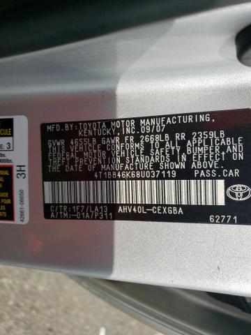 Photo 11 VIN: 4T1BB46K68U037119 - TOYOTA CAMRY 