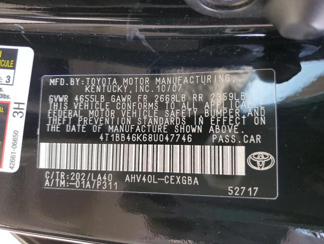 Photo 11 VIN: 4T1BB46K68U047746 - TOYOTA CAMRY 