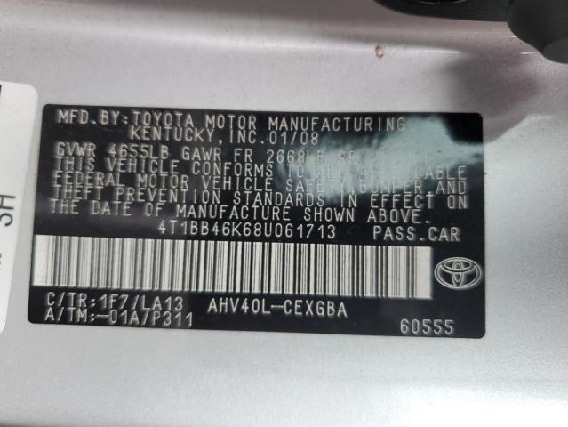 Photo 11 VIN: 4T1BB46K68U061713 - TOYOTA CAMRY HYBR 