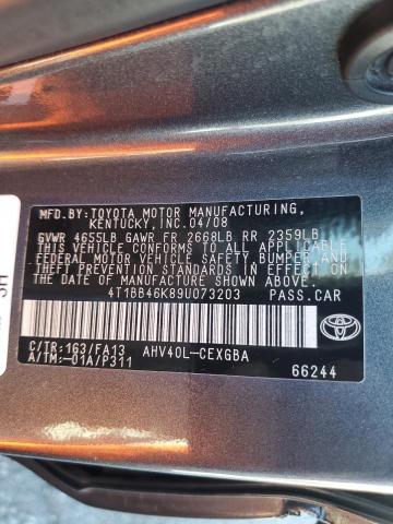 Photo 11 VIN: 4T1BB46K89U073203 - TOYOTA CAMRY 