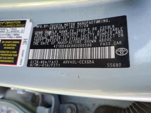 Photo 11 VIN: 4T1BB46K98U060586 - TOYOTA CAMRY 