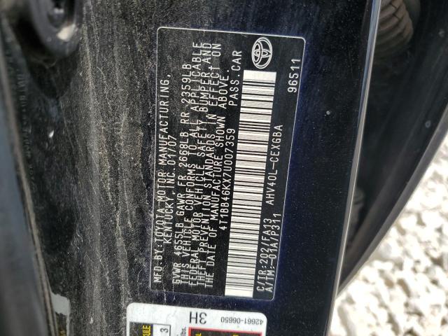 Photo 11 VIN: 4T1BB46KX7U007359 - TOYOTA CAMRY HYBR 