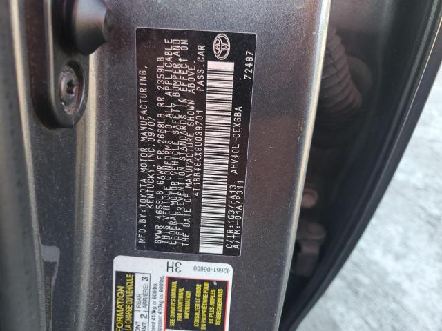 Photo 12 VIN: 4T1BB46KX8U039701 - TOYOTA CAMRY HYBR 