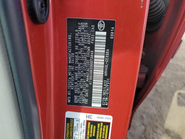 Photo 12 VIN: 4T1BB46KX9U073848 - TOYOTA CAMRY HYBR 