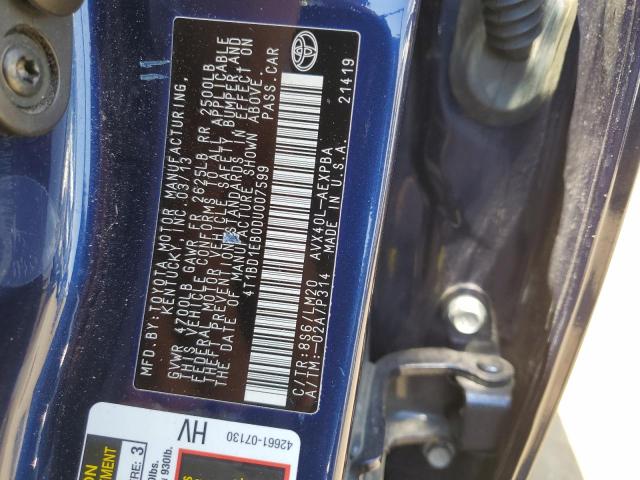 Photo 11 VIN: 4T1BD1EB0DU007599 - TOYOTA AVALON HYB 