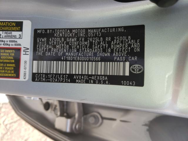 Photo 9 VIN: 4T1BD1EB0DU010566 - TOYOTA AVALON HYB 