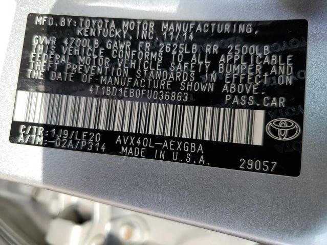 Photo 9 VIN: 4T1BD1EB0FU036863 - TOYOTA AVALON HYB 