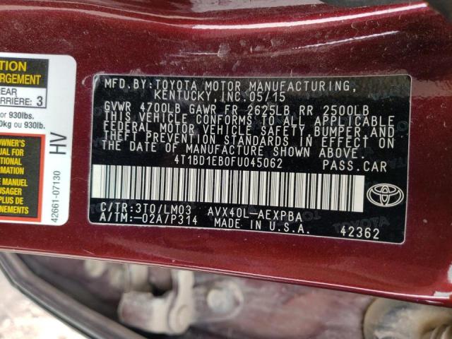 Photo 11 VIN: 4T1BD1EB0FU045062 - TOYOTA AVALON HYB 