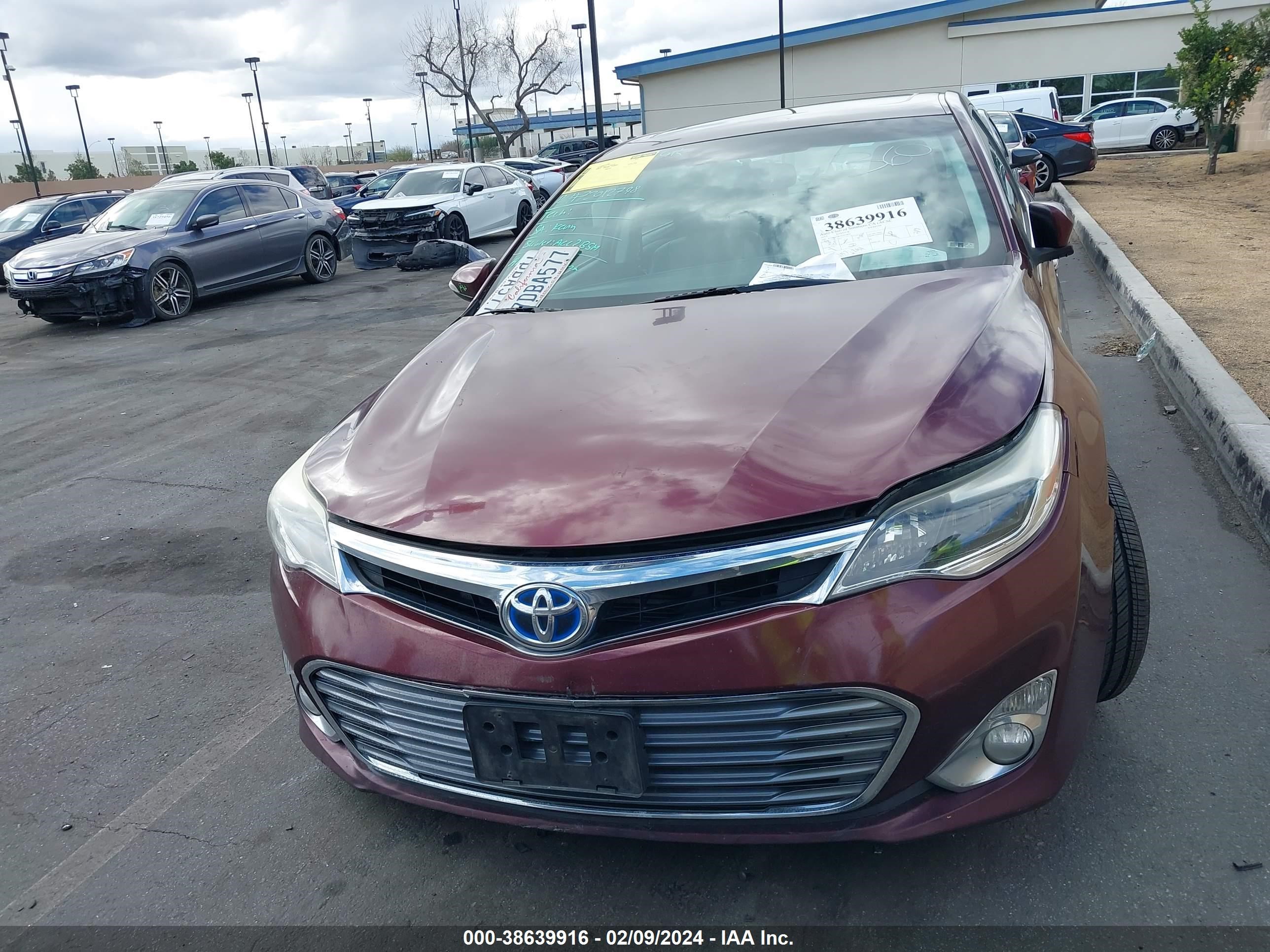 Photo 12 VIN: 4T1BD1EB1DU016893 - TOYOTA AVALON 