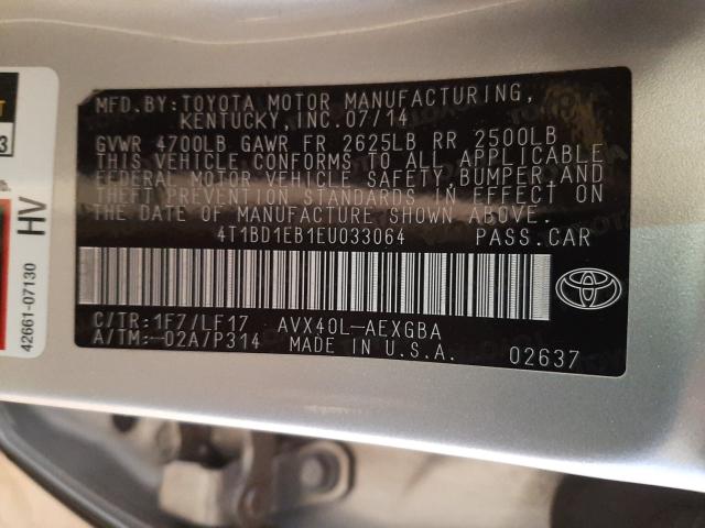 Photo 9 VIN: 4T1BD1EB1EU033064 - TOYOTA AVALON 