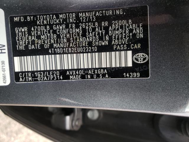 Photo 9 VIN: 4T1BD1EB2EU023210 - TOYOTA AVALON 