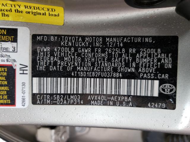 Photo 9 VIN: 4T1BD1EB2FU037884 - TOYOTA AVALON HYBRID 