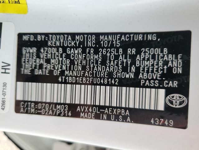 Photo 12 VIN: 4T1BD1EB2FU048142 - TOYOTA AVALON HYB 