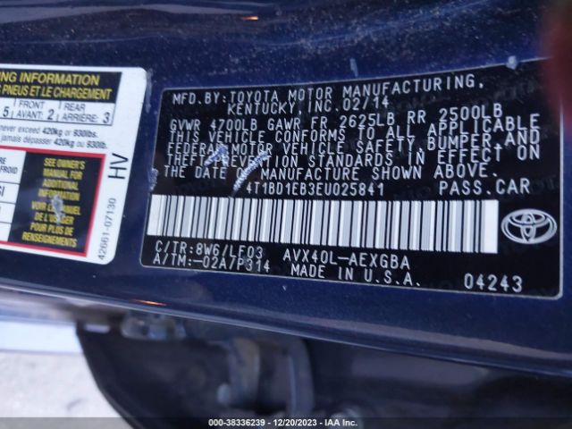 Photo 8 VIN: 4T1BD1EB3EU025841 - TOYOTA AVALON HYBRID 