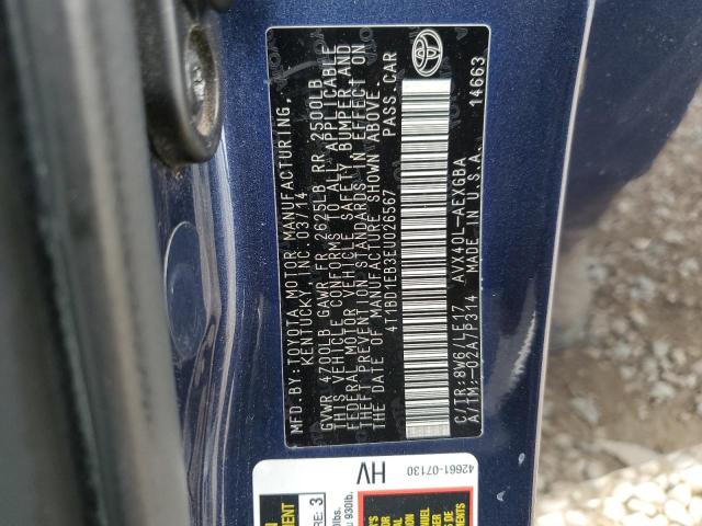 Photo 11 VIN: 4T1BD1EB3EU026567 - TOYOTA AVALON HYB 