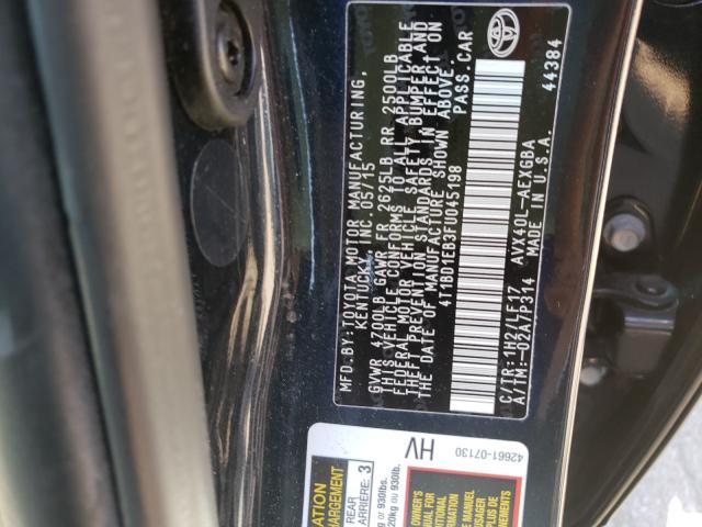 Photo 9 VIN: 4T1BD1EB3FU045198 - TOYOTA AVALON HYB 