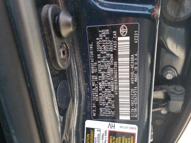 Photo 11 VIN: 4T1BD1EB3HU057399 - TOYOTA AVALON HYB 