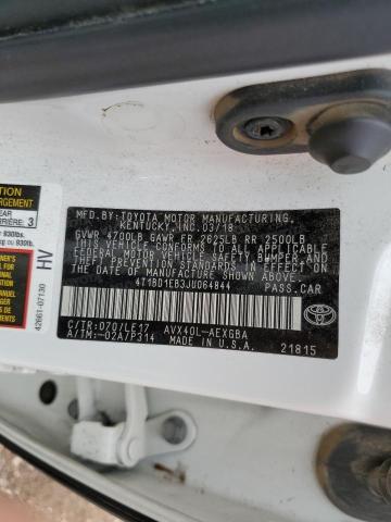 Photo 11 VIN: 4T1BD1EB3JU064844 - TOYOTA AVALON HYB 