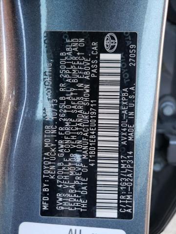 Photo 11 VIN: 4T1BD1EB4EU019711 - TOYOTA AVALON HYB 