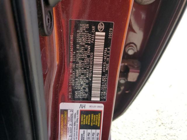 Photo 12 VIN: 4T1BD1EB4EU026920 - TOYOTA AVALON HYB 