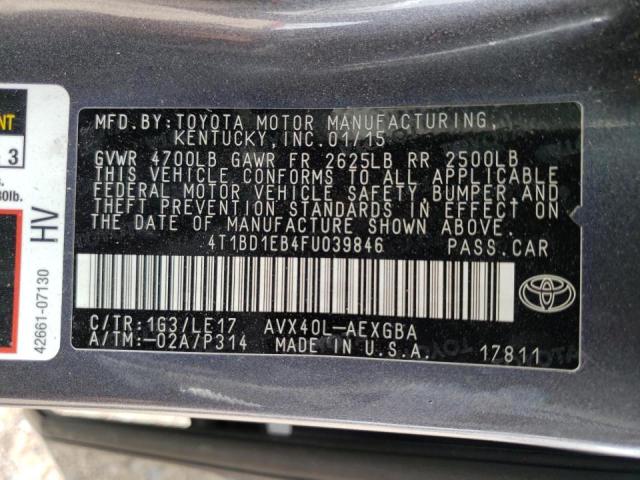 Photo 9 VIN: 4T1BD1EB4FU039846 - TOYOTA AVALON HYB 