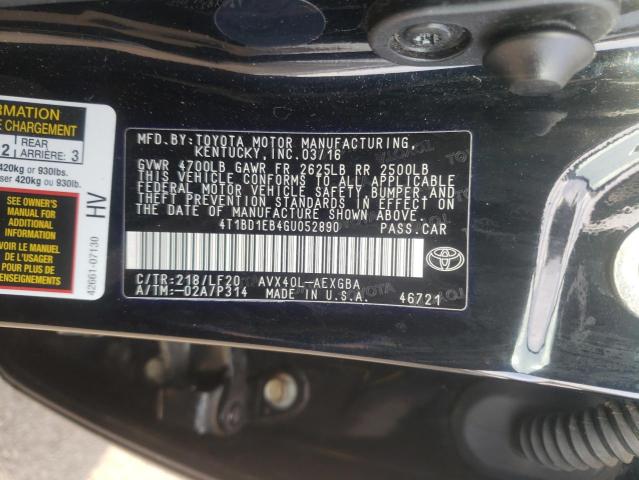 Photo 9 VIN: 4T1BD1EB4GU052890 - TOYOTA AVALON HYB 