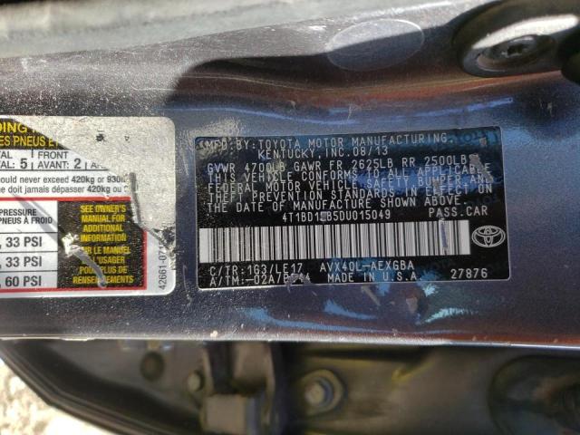 Photo 11 VIN: 4T1BD1EB5DU015049 - TOYOTA AVALON HYB 