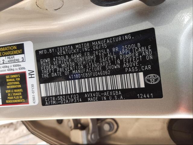 Photo 9 VIN: 4T1BD1EB5FU046062 - TOYOTA AVALON HYB 