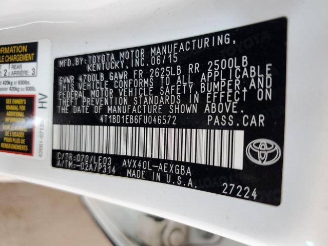 Photo 11 VIN: 4T1BD1EB6FU046572 - TOYOTA AVALON HYB 