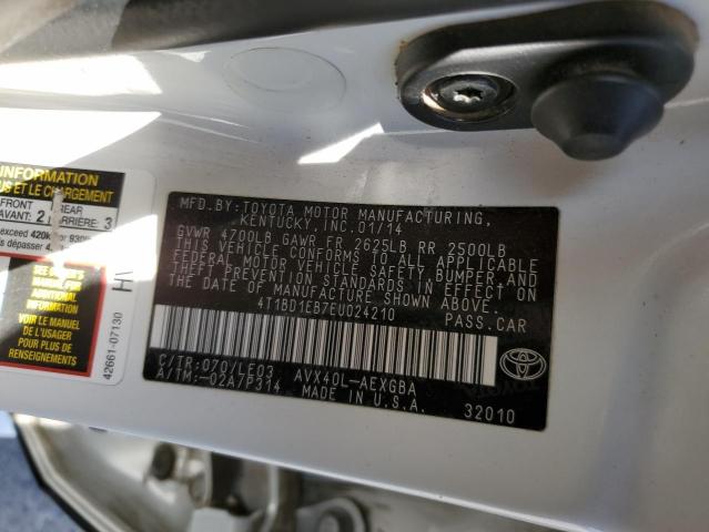 Photo 9 VIN: 4T1BD1EB7EU024210 - TOYOTA AVALON HYB 