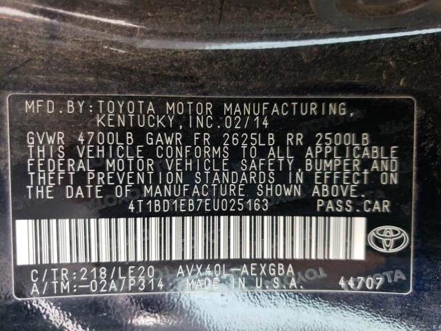 Photo 11 VIN: 4T1BD1EB7EU025163 - TOYOTA AVALON HYB 