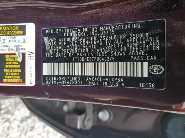 Photo 12 VIN: 4T1BD1EB7FU043275 - TOYOTA AVALON 