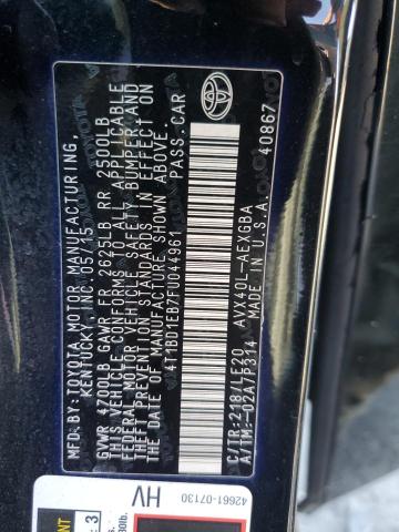 Photo 11 VIN: 4T1BD1EB7FU044961 - TOYOTA AVALON HYB 