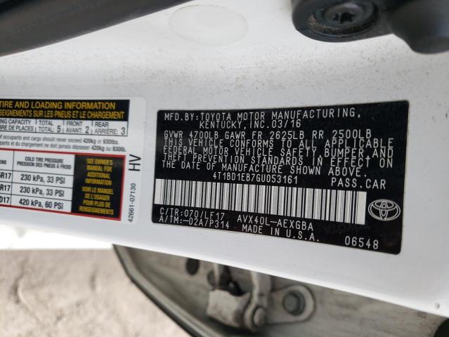 Photo 11 VIN: 4T1BD1EB7GU053161 - TOYOTA AVALON 