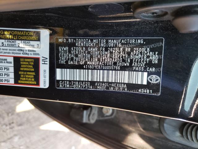 Photo 9 VIN: 4T1BD1EB7GU055766 - TOYOTA AVALON HYB 