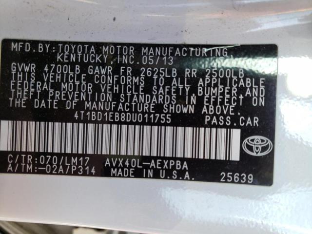 Photo 11 VIN: 4T1BD1EB8DU011755 - TOYOTA AVALON 