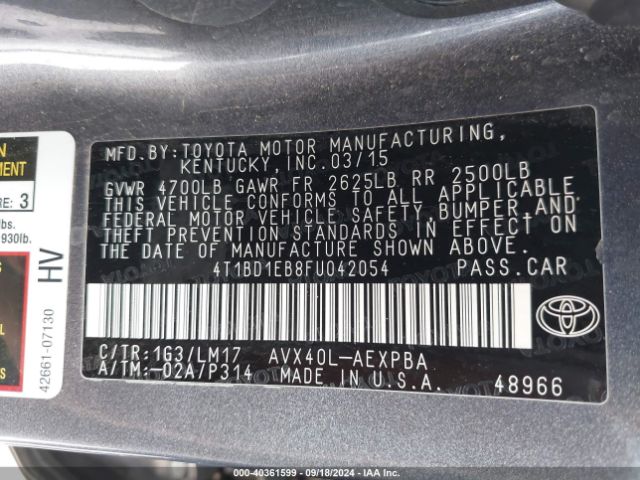 Photo 8 VIN: 4T1BD1EB8FU042054 - TOYOTA AVALON 