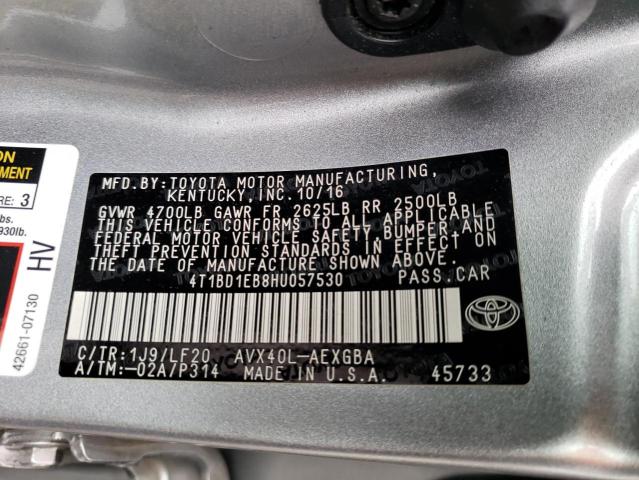 Photo 11 VIN: 4T1BD1EB8HU057530 - TOYOTA AVALON HYB 