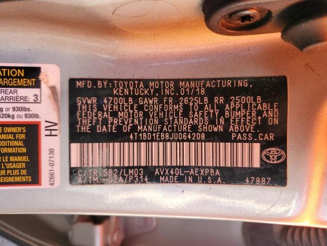 Photo 11 VIN: 4T1BD1EB8JU064208 - TOYOTA AVALON 