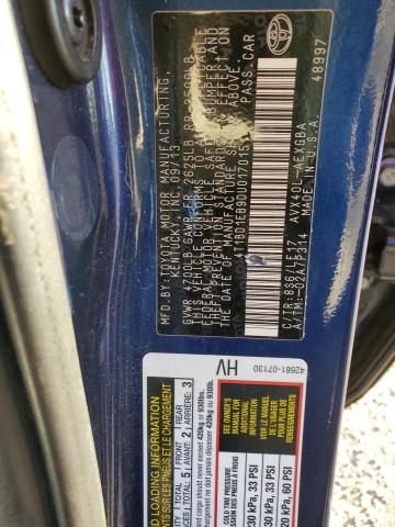 Photo 12 VIN: 4T1BD1EB9DU017015 - TOYOTA AVALON HYB 