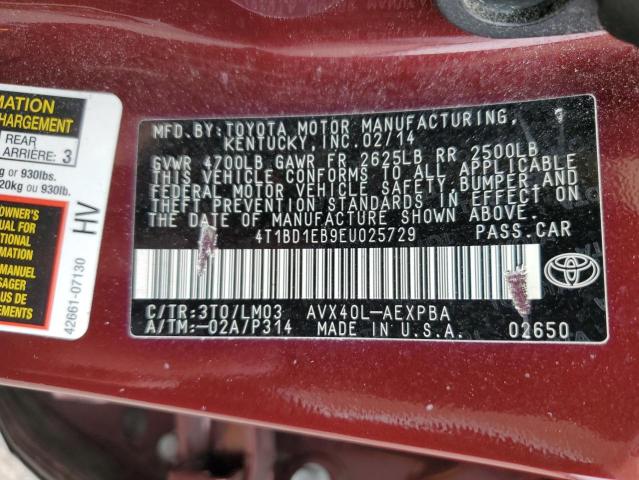 Photo 11 VIN: 4T1BD1EB9EU025729 - TOYOTA AVALON HYB 