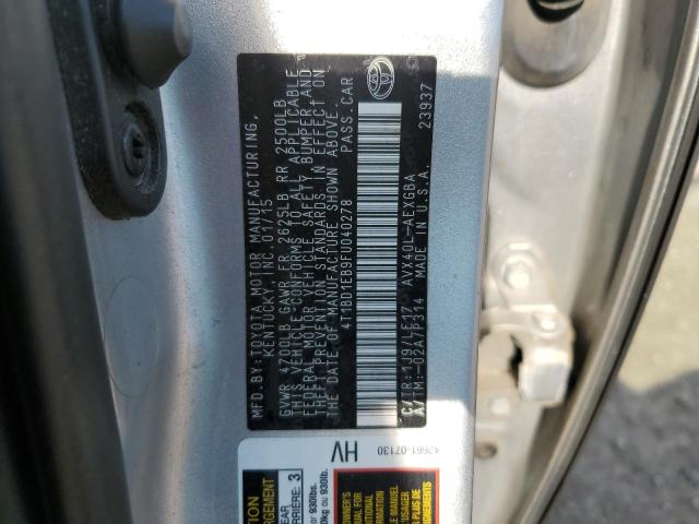 Photo 11 VIN: 4T1BD1EB9FU040278 - TOYOTA AVALON HYB 