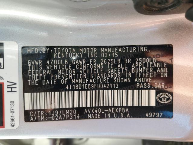 Photo 11 VIN: 4T1BD1EB9FU042113 - TOYOTA AVALON HYB 